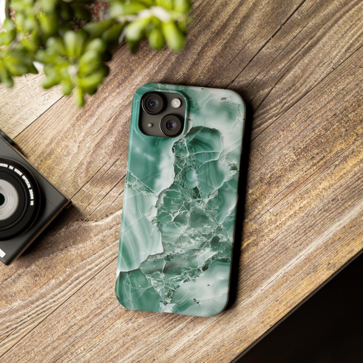 iPhone Case - Greenish Marble