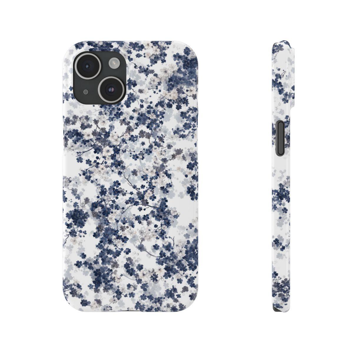 iPhone Case- White Blossom Pattern