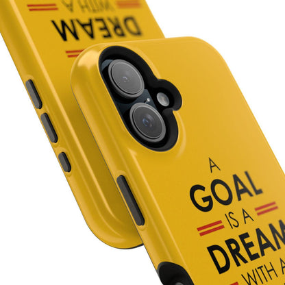 iPhone Case- Goals And Dreams Yellowish.