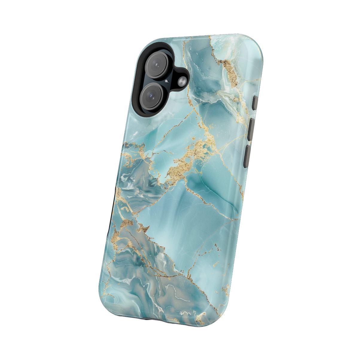 iPhone Case - Gold Grains Marble.