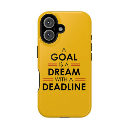 iPhone Case- Goals And Dreams Yellowish.