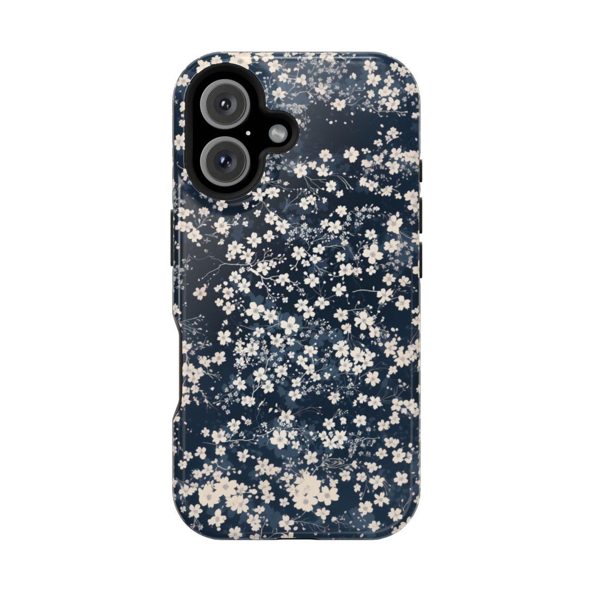 iPhone Case- Cherry Blossom Blue.