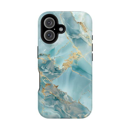 iPhone Case - Gold Grains Marble.