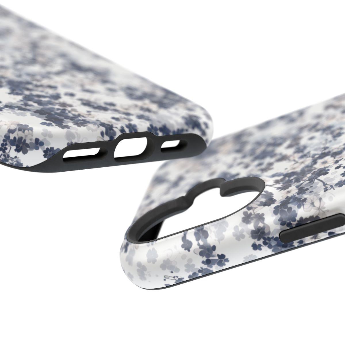 iPhone Case- White Blossom Pattern.