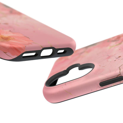 iPhone Case - Flower Pink Marble.