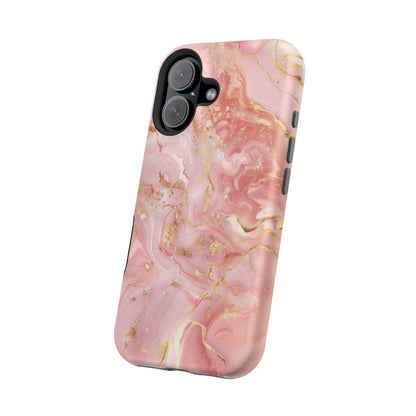 iPhone Case - Golden Vein Pink Marble.