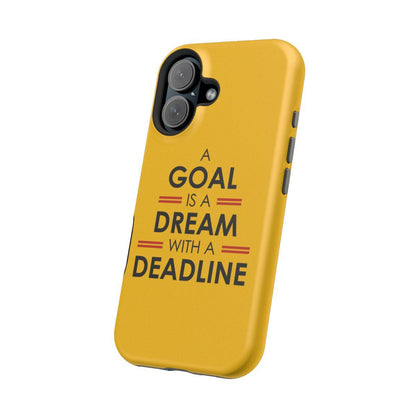 iPhone Case- Goals And Dreams Yellowish.