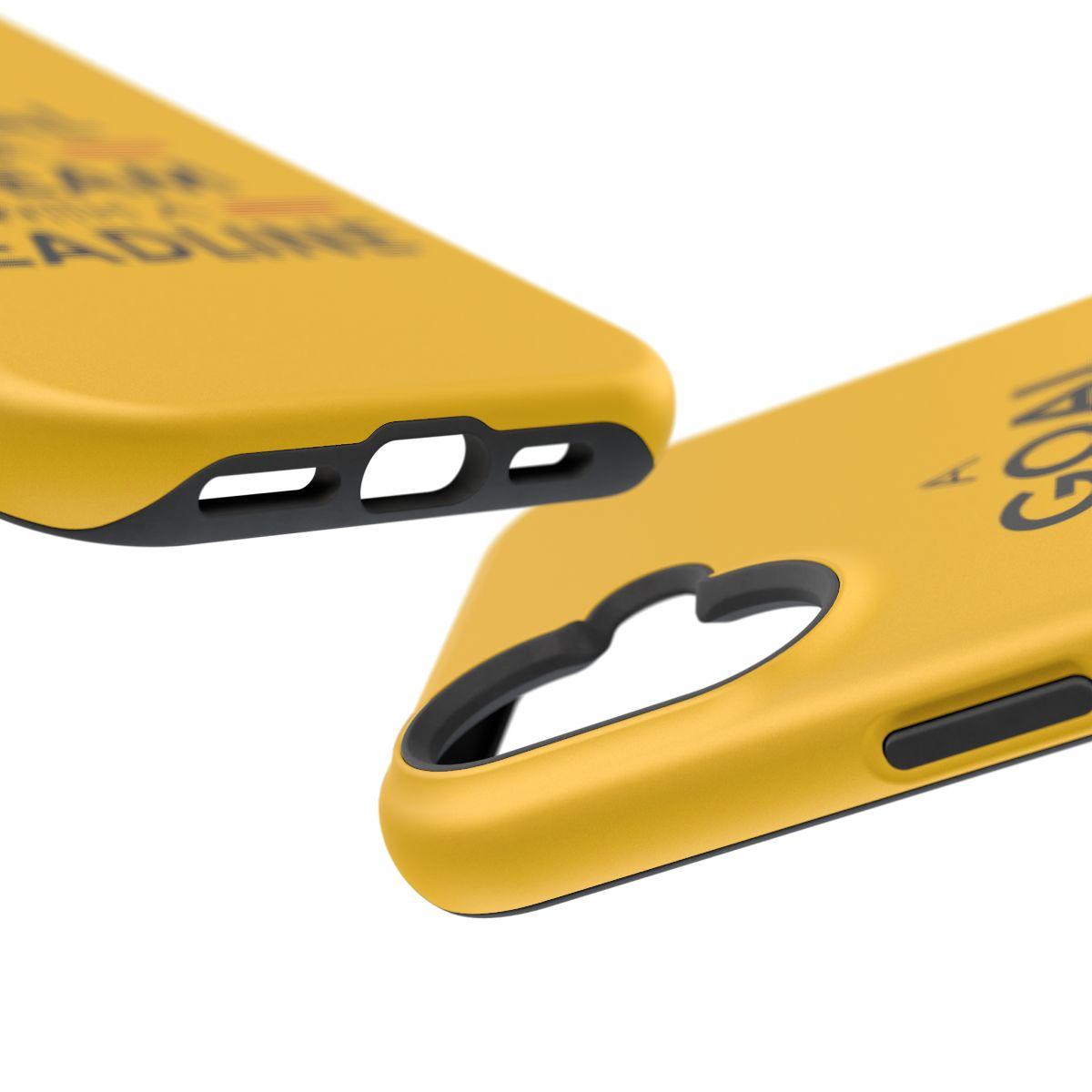 iPhone Case- Goals And Dreams Yellowish.