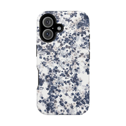 iPhone Case- White Blossom Pattern.