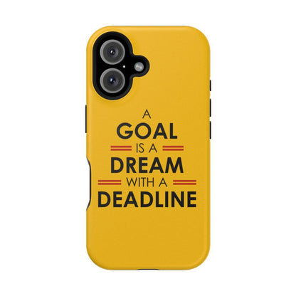 iPhone Case- Goals And Dreams Yellowish.