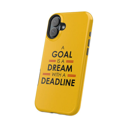 iPhone Case- Goals And Dreams Yellowish.