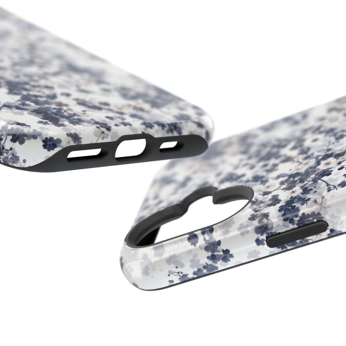 iPhone Case- White Blossom Pattern.