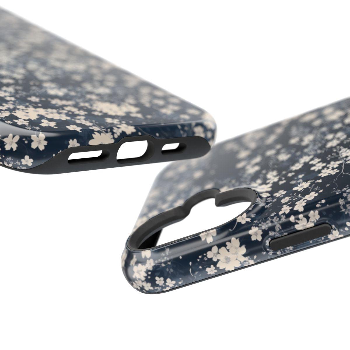 iPhone Case- Cherry Blossom Blue.