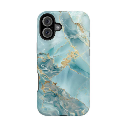 iPhone Case - Gold Grains Marble.