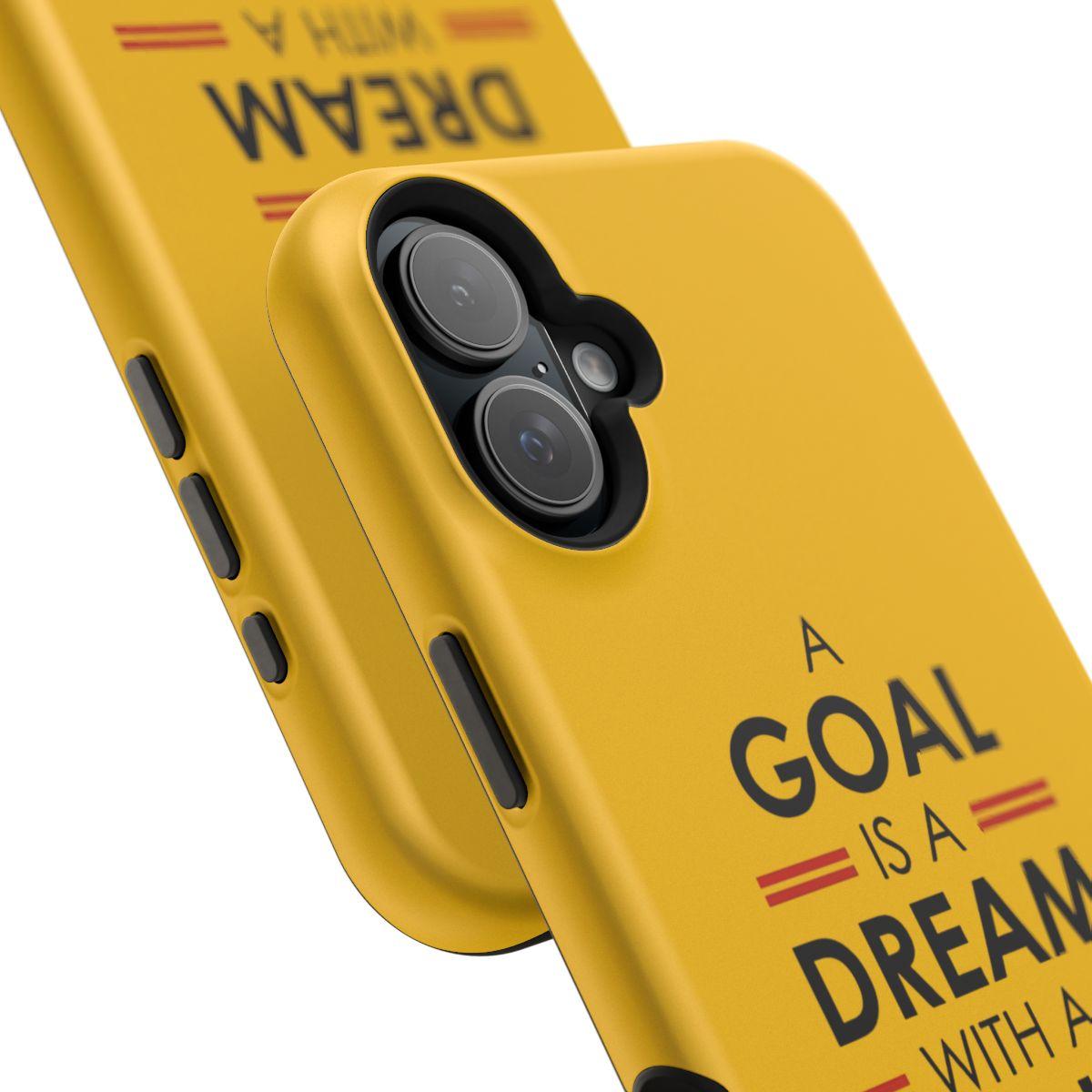 iPhone Case- Goals And Dreams Yellowish.