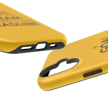 iPhone Case- Goals And Dreams Yellowish.