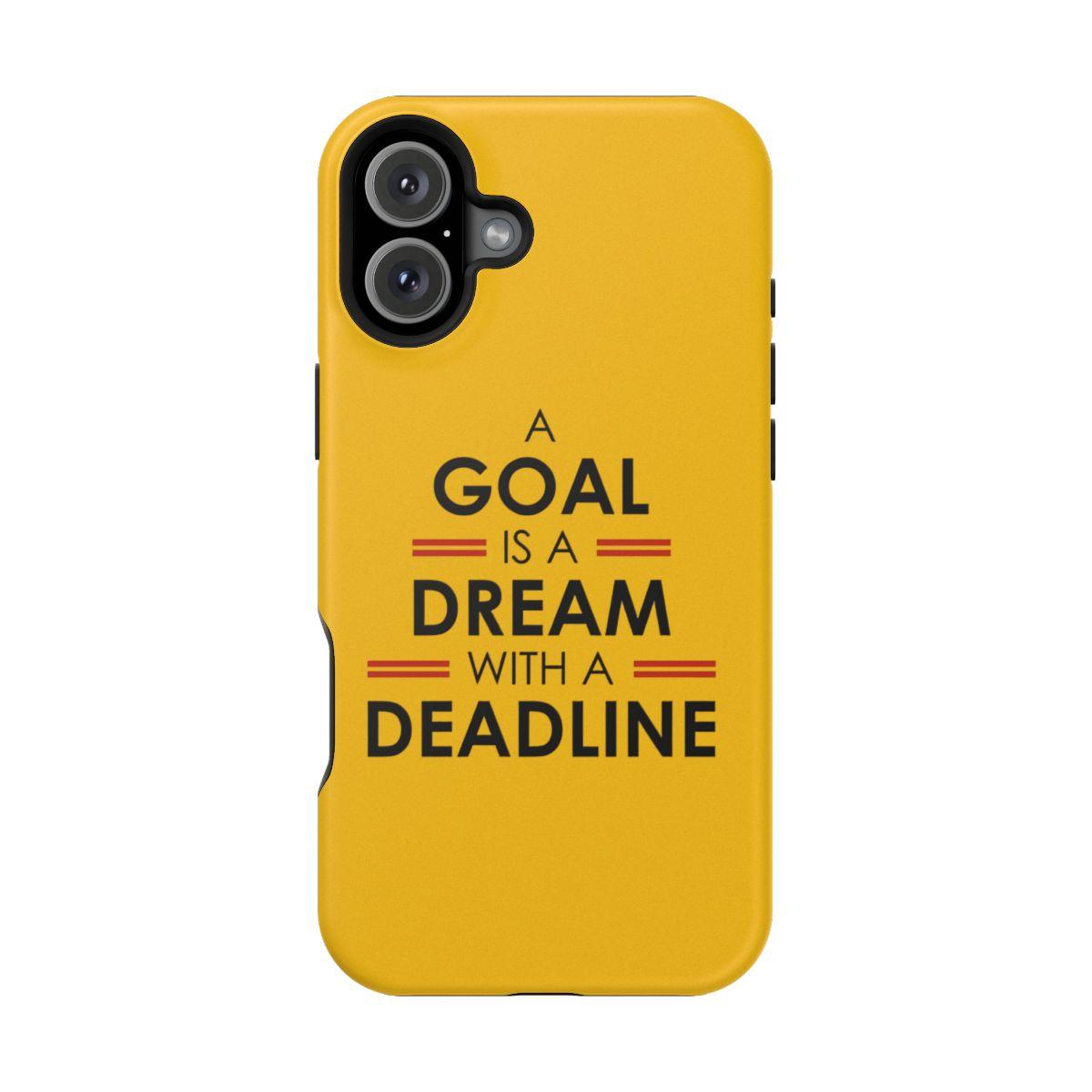 iPhone Case- Goals And Dreams Yellowish.