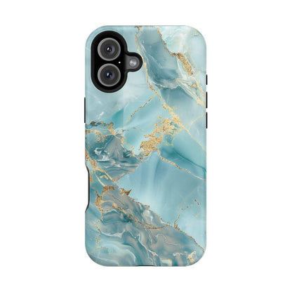 iPhone Case - Gold Grains Marble.