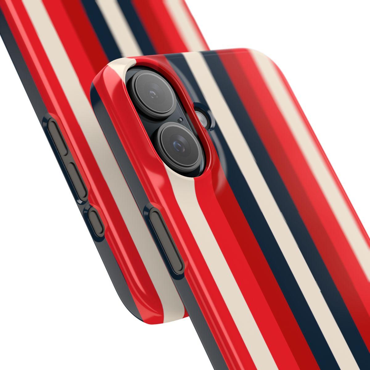 iPhone Case- Bold Red Stripes