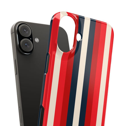 iPhone Case- Bold Red Stripes