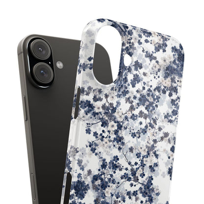 iPhone Case- White Blossom Pattern