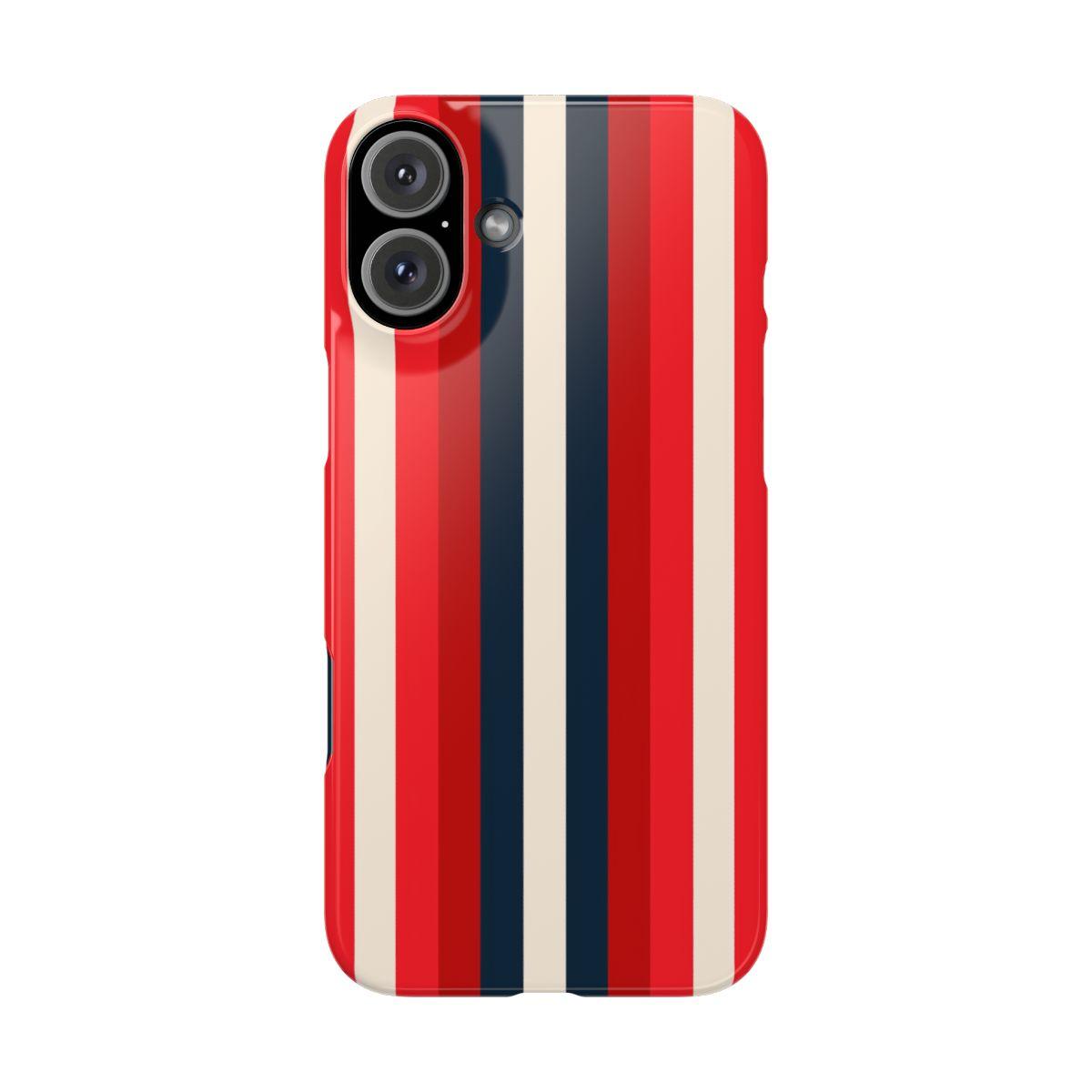 iPhone Case- Bold Red Stripes