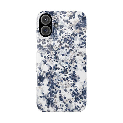 iPhone Case- White Blossom Pattern