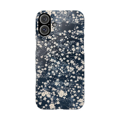 iPhone Case- Cherry Blossom Blue