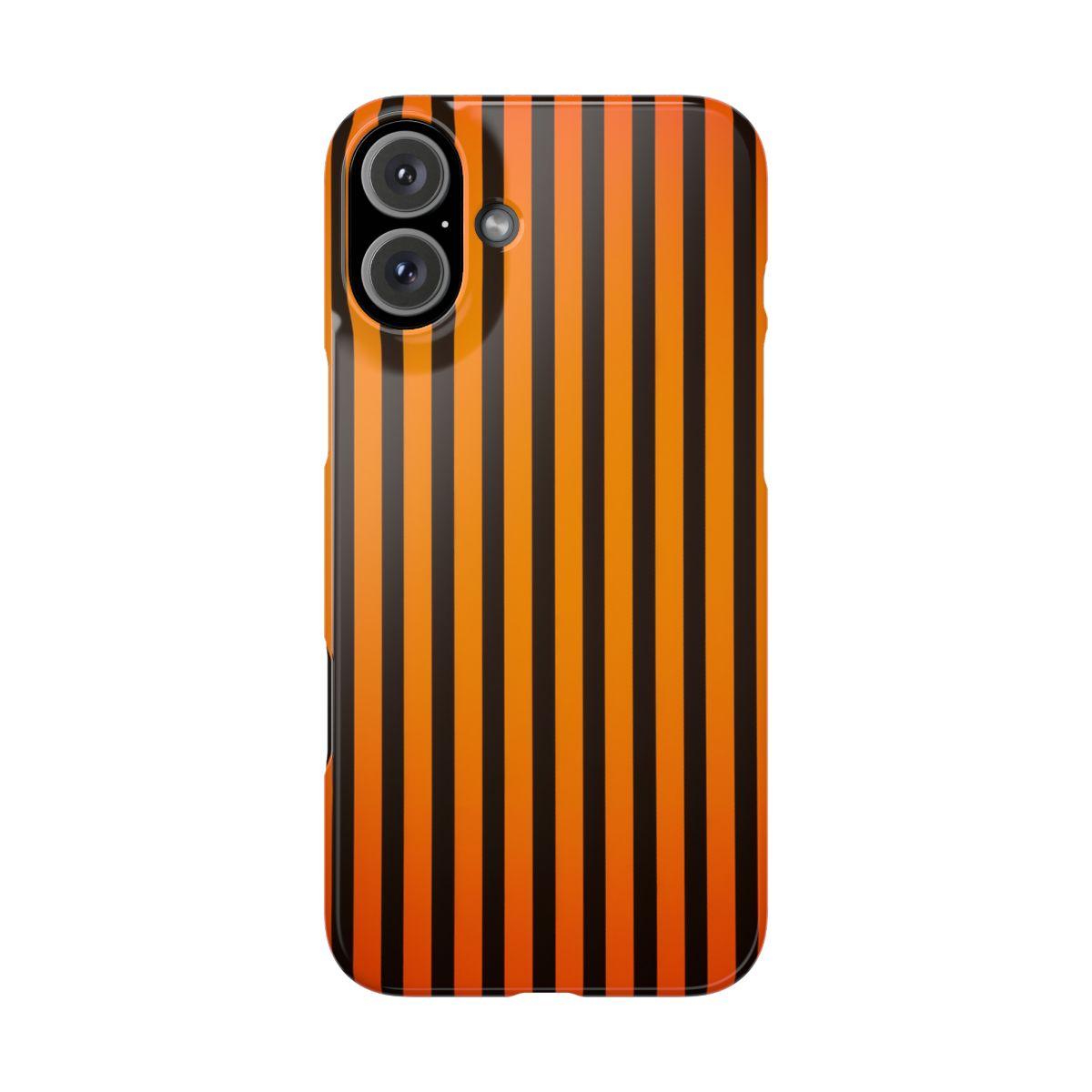 iPhone Case- Subtle Orange Stripes