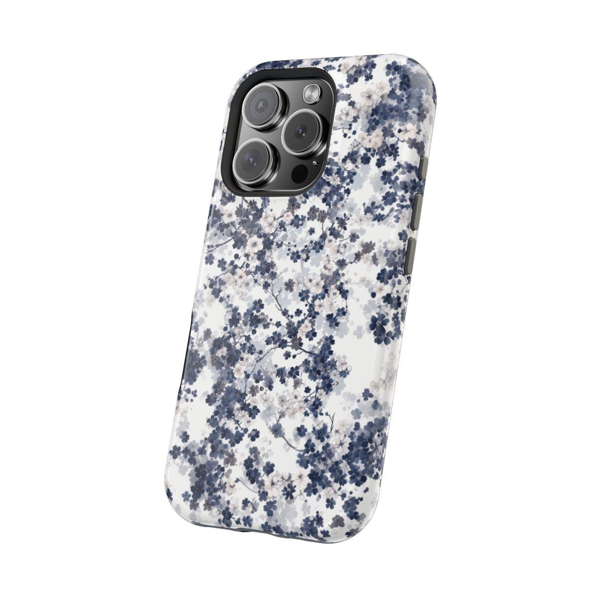 iPhone Case- White Blossom Pattern.