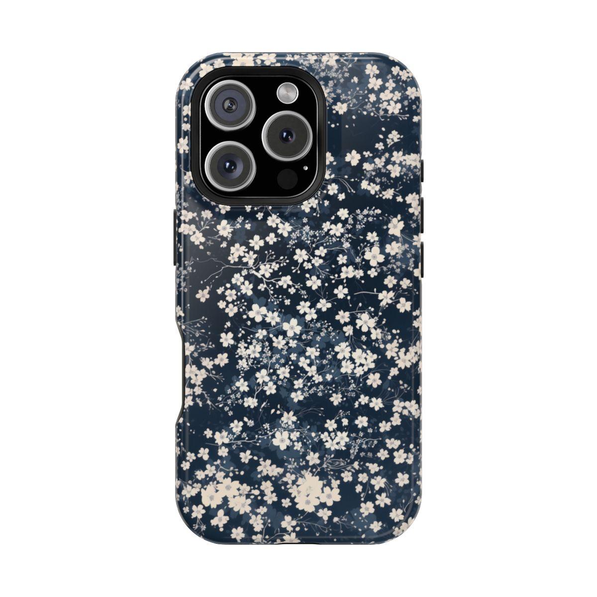 iPhone Case- Cherry Blossom Blue.