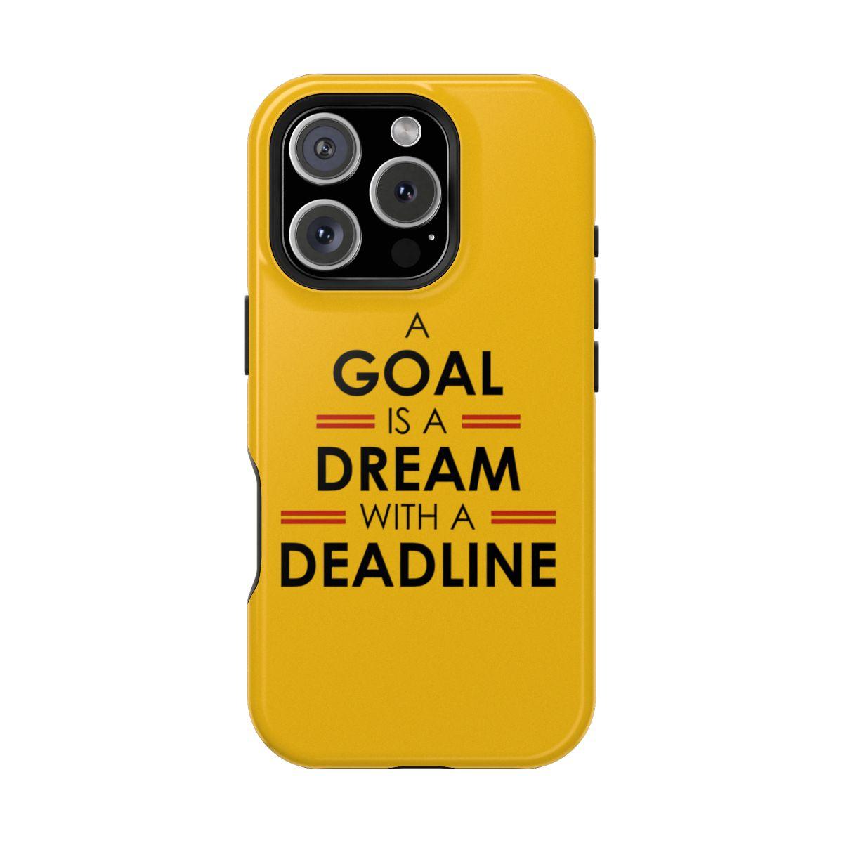 iPhone Case- Goals And Dreams Yellowish.