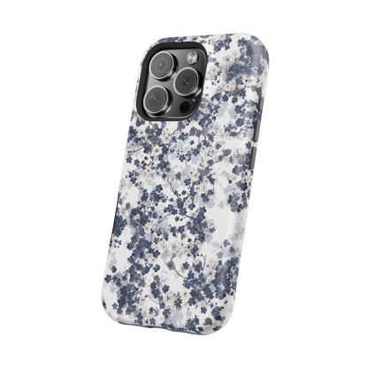 iPhone Case- White Blossom Pattern.