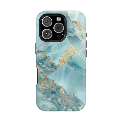 iPhone Case - Gold Grains Marble.