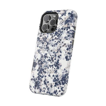 iPhone Case- White Blossom Pattern.