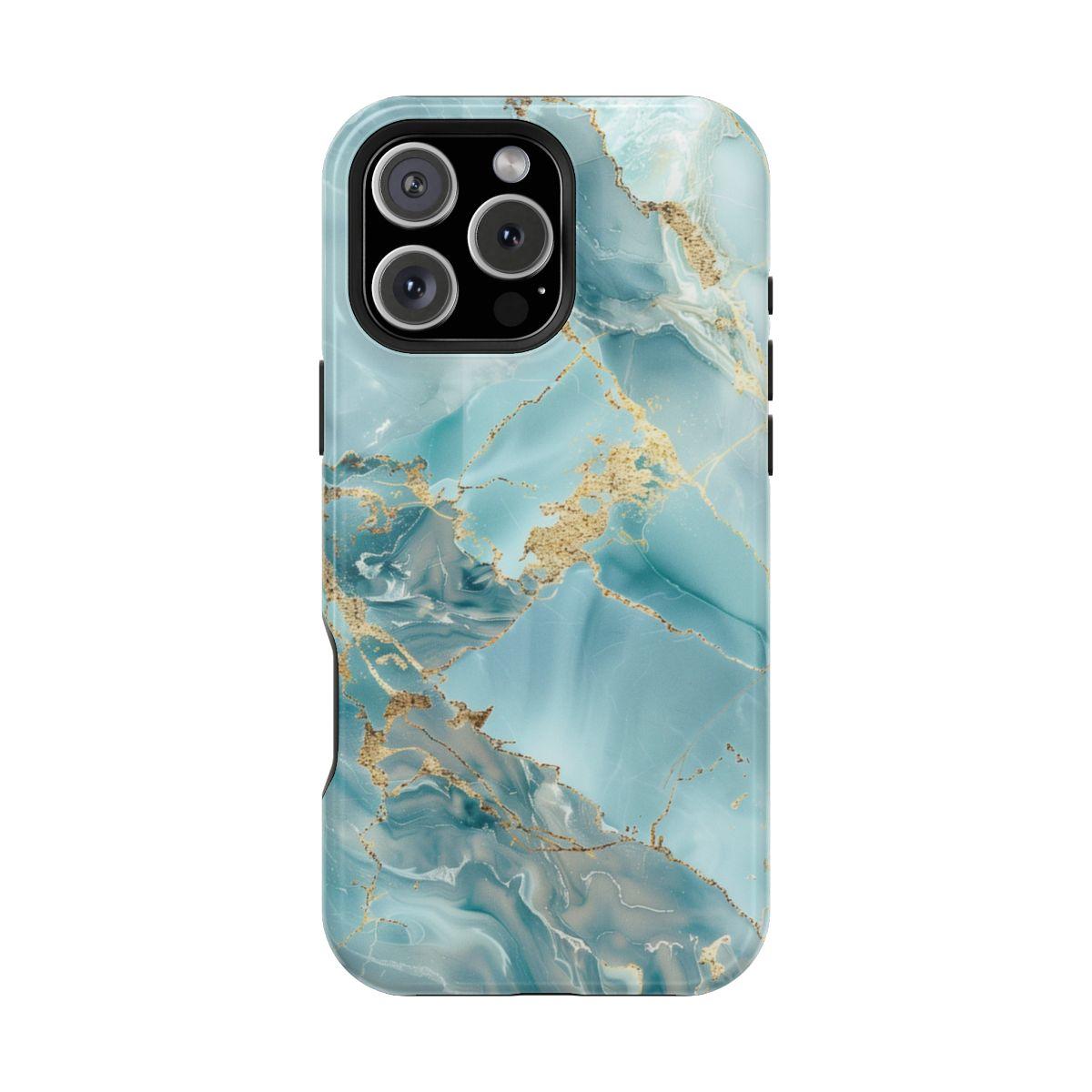 iPhone Case - Gold Grains Marble.