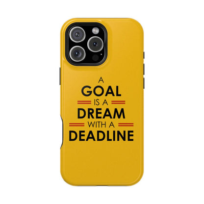 iPhone Case- Goals And Dreams Yellowish.