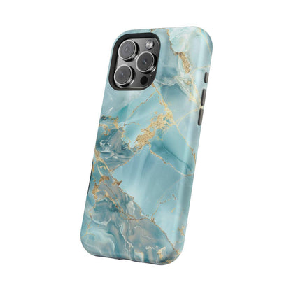 iPhone Case - Gold Grains Marble.