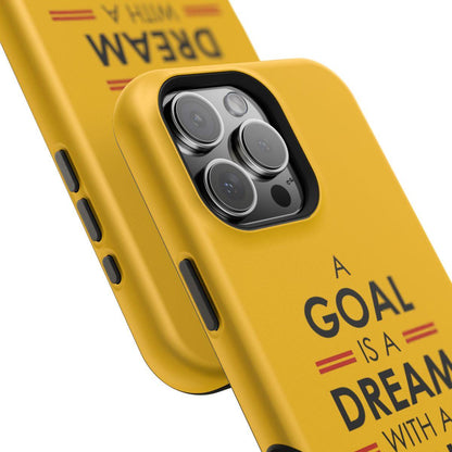 iPhone Case- Goals And Dreams Yellowish.