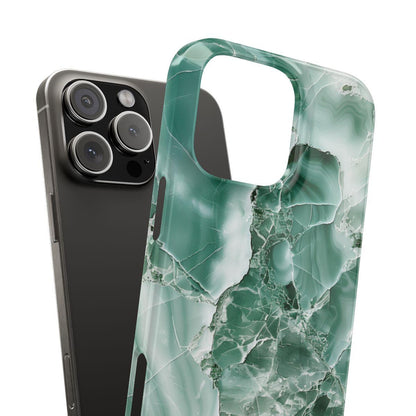 iPhone Case - Greenish Marble