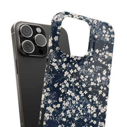 iPhone Case- Cherry Blossom Blue