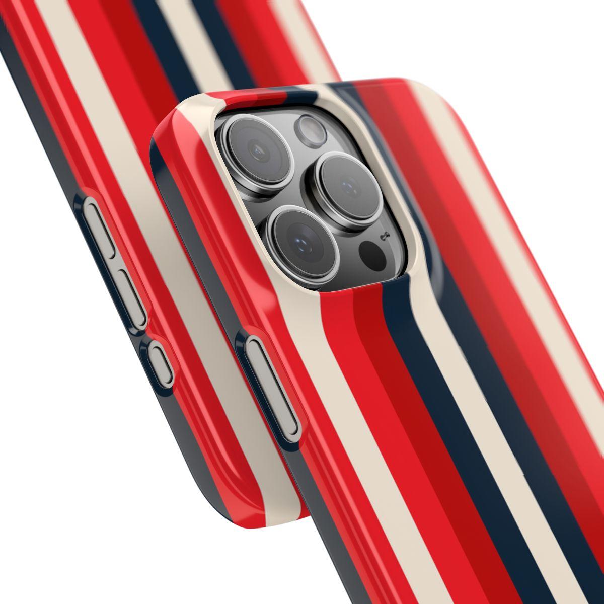 iPhone Case- Bold Red Stripes