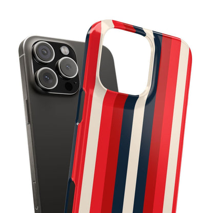 iPhone Case- Bold Red Stripes