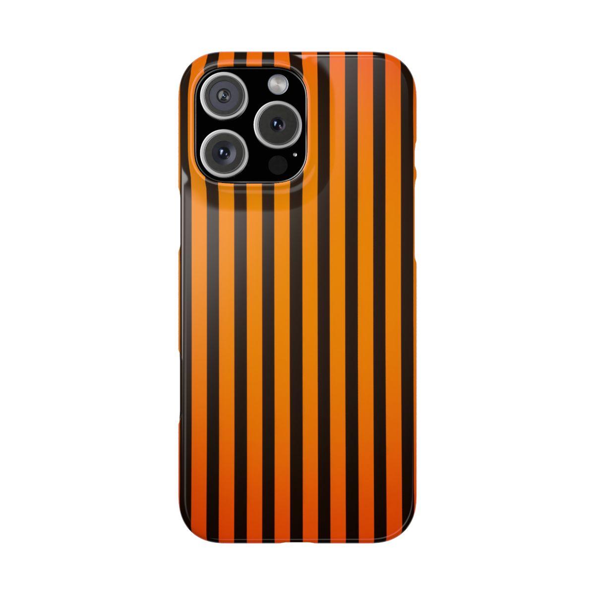 iPhone Case- Subtle Orange Stripes