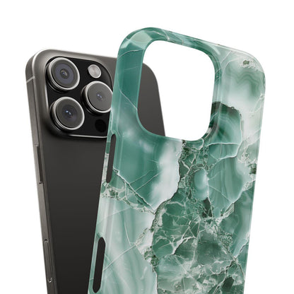 iPhone Case - Greenish Marble