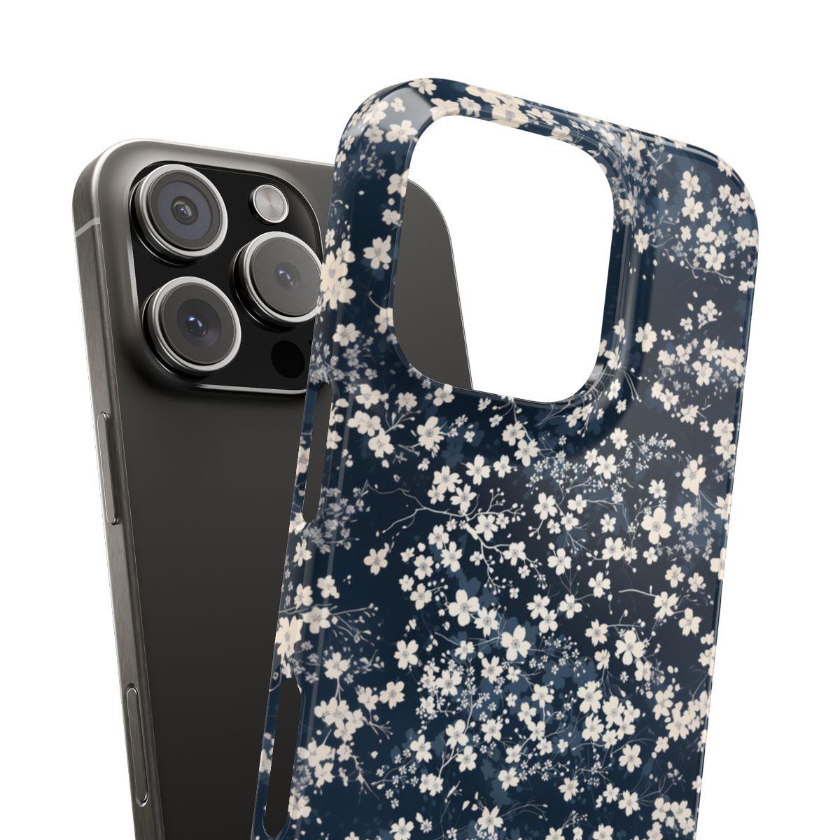 iPhone Case- Cherry Blossom Blue