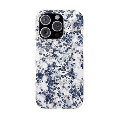 iPhone Case- White Blossom Pattern