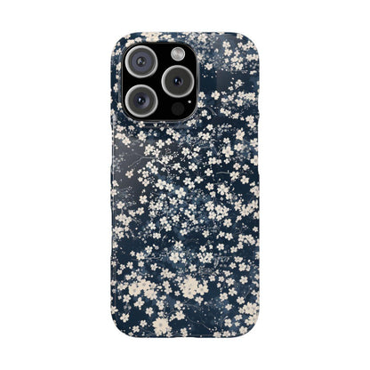 iPhone Case- Cherry Blossom Blue