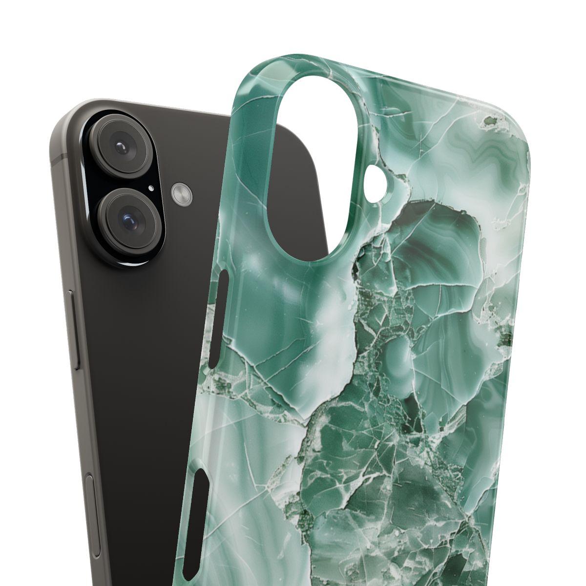 iPhone Case - Greenish Marble