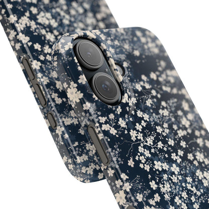 iPhone Case- Cherry Blossom Blue